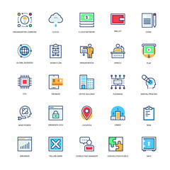 
Business Ideas Flat Icons Pack 