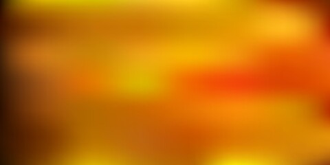 Dark green, yellow vector gradient blur texture.