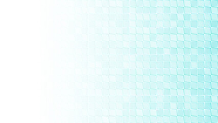 Abstract background of small squares in light blue colors with horizontal gradient