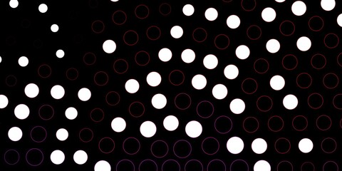 Dark Pink, Red vector template with circles. Modern abstract illustration with colorful circle shapes. Pattern for business ads.