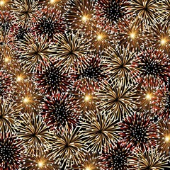 fireworks seamless pattern.