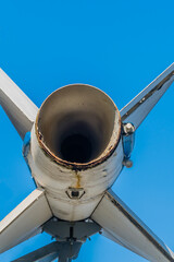 Exhaust of surface to air missile
