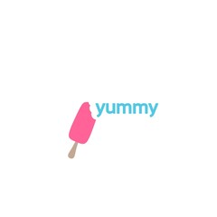yummy ice cream, background, vector illustration