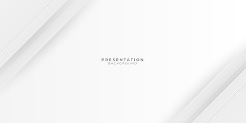 White abstract background in 3d arrow overlap style. Vector design banner for presentation design and much more