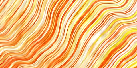 Light Orange vector background with wry lines. Colorful illustration with curved lines. Template for your UI design.
