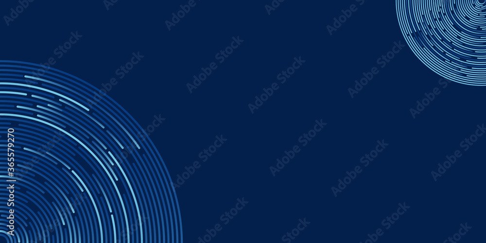 Wall mural blue background with ui hud screen tech system innovation concept template. vector illustration desi