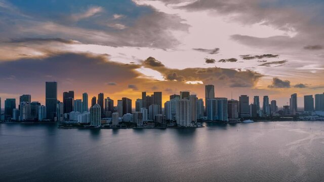 City Skyline on sunset