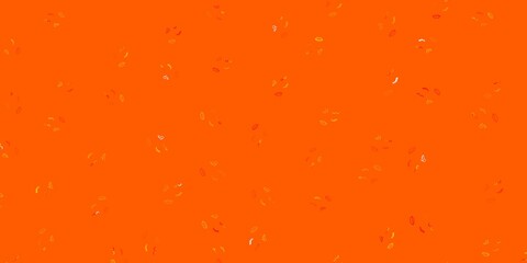 Light Orange vector pattern with feminism elements.