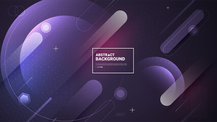 Abstract gradient geometric shapes background.Modern flat design.vector illustraion.