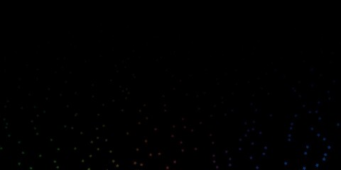 Dark Multicolor vector pattern with abstract stars. Modern geometric abstract illustration with stars. Pattern for new year ad, booklets.