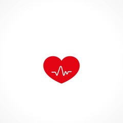 the heart rate vector icon