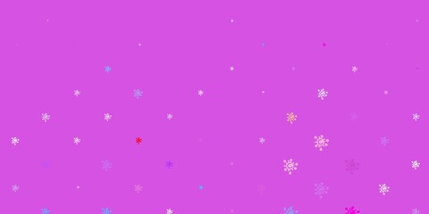 Light Blue, Yellow vector background with covid-19 symbols.