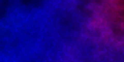 Light Blue, Red vector backdrop with lines, triangles.