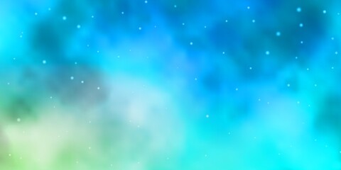 Light Blue, Yellow vector pattern with abstract stars. Decorative illustration with stars on abstract template. Design for your business promotion.