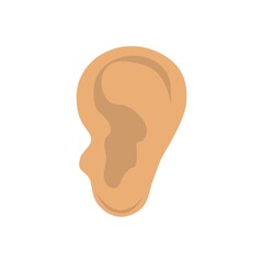 Ear body part illustration clip art vector