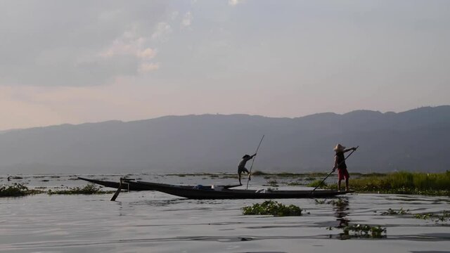 Fishing on Inle Lake, Myanmar