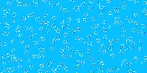 Light blue vector pattern with spheres.