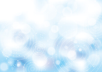 波紋の背景　青