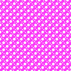 Two sized polkadots seamless repeat pattern background