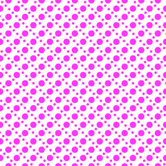 Two sized polkadots seamless repeat pattern background