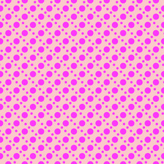 Two sized polkadots seamless repeat pattern background