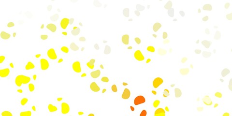 Light yellow vector pattern with abstract shapes.