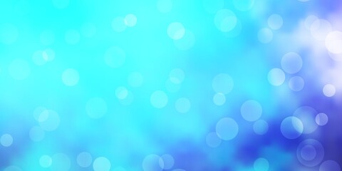 Light Pink, Blue vector background with bubbles. Modern abstract illustration with colorful circle shapes. Pattern for business ads.