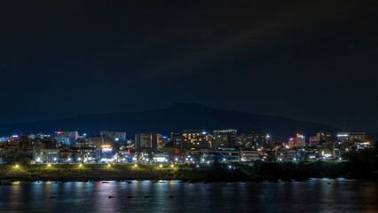 Obraz premium 제주도 서귀포시 야경