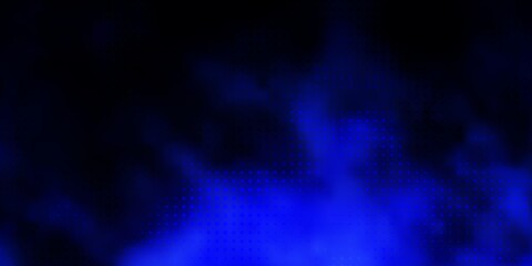 Dark BLUE vector pattern with spheres. Glitter abstract illustration with colorful drops. Pattern for business ads.
