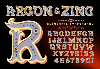 A Fun and Lively Alphabet Suited to Kids' Parties, Storybooks, Circus Clowns, Old West, Carnival and Amusement Park Applications.