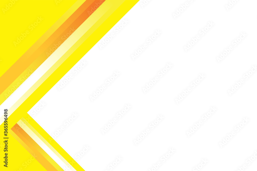 Poster abstract geometric yellow and white background design template vector, yellow and white background w