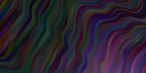 Dark Purple vector backdrop with bent lines.