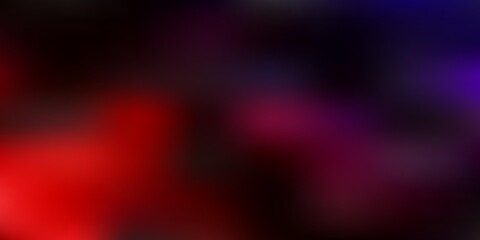 Dark pink, yellow vector blur texture.