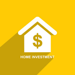 home investment icon, Business icon vector