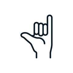 Little finger making a promise outline icons. Vector illustration. Editable stroke. Isolated icon suitable for web, infographics, interface and apps.