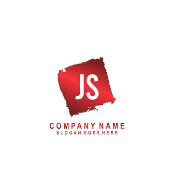 JS Initial Letter Logo Template Vector
