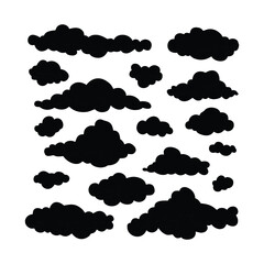 set of clouds. Cloud set. Cloud icon simple sign. Cloud Icon Art. Cloud Icon collection. Cloud icon design. 