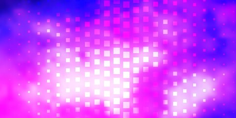 Light Purple, Pink vector background with rectangles. Abstract gradient illustration with rectangles. Pattern for commercials, ads.
