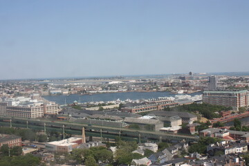 Fototapeta premium Aerial view of Boston