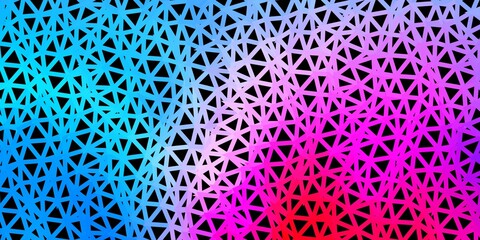 Light blue, red vector polygonal backdrop.