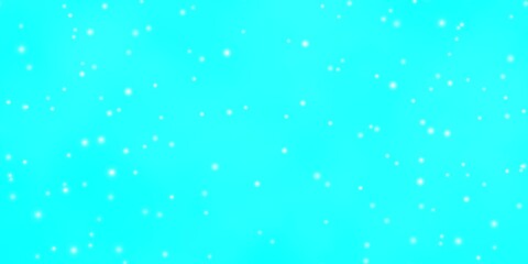 Light BLUE vector layout with bright stars. Colorful illustration with abstract gradient stars. Pattern for new year ad, booklets.