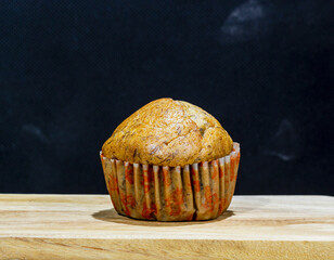 Home made banana muffin cake
