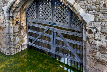 Traitors' Gate in London, England. UK.