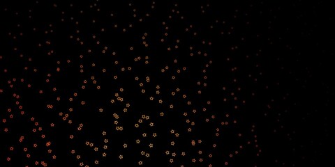 Dark Red, Yellow vector texture with beautiful stars. Colorful illustration in abstract style with gradient stars. Design for your business promotion.