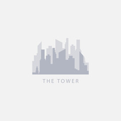 the Tower Building Vector Template Design Logo Illustration