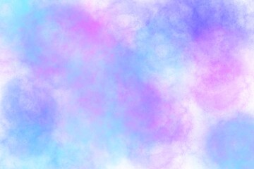 Pastel color blue water wave abstract on natural grunge watercolor hand paint background, It is a hand drawn.