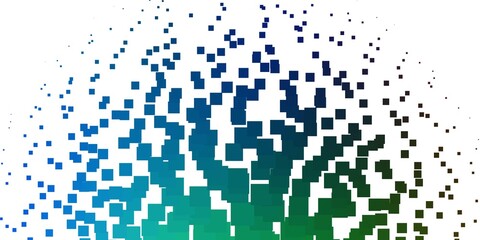 Light Blue, Green vector background in polygonal style. Colorful illustration with gradient rectangles and squares. Pattern for websites, landing pages.