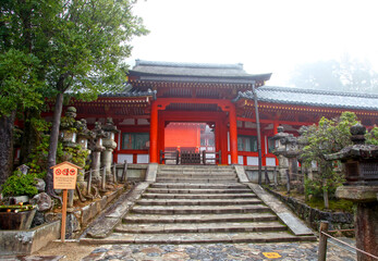 The Kasuga-Taisha Shrine or Kasuga Grand Shrine in Nara, Kansai, Japan.