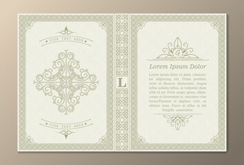 Luxury 0rnamental book cover design
