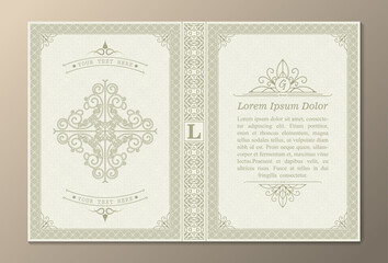 Luxury 0rnamental book cover design